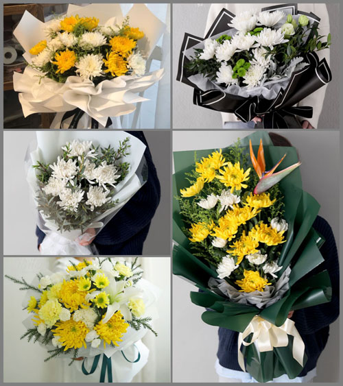 广东梅州市五华县棉洋镇白事花束代送